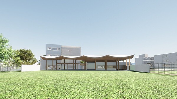 新竹市富禮國中射箭場館增建工程於今(7)日決標,將於10月開工。圖/新竹市政府提供