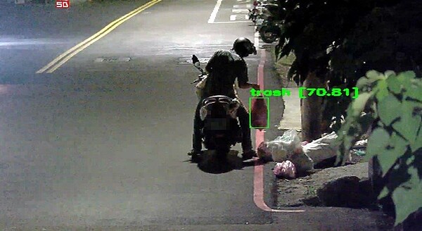 新北環保局與民間開發測試亂丟垃圾包行為辨識AI系統,精準揪出違規民眾。圖/新北市環保局提供