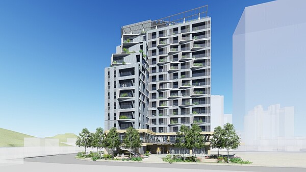 臺北市文山區景豐一區社會住宅模擬圖。圖/台北市政府提供