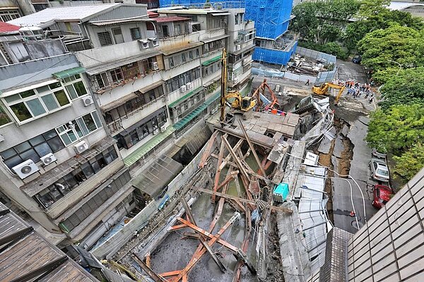 建案「基泰大直」嚴重工安意外。圖／中時報系資料照
