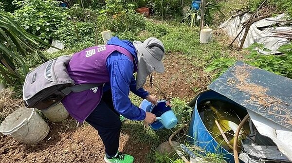 桃園市本土登革熱疫情擴大，市府針對各風險場域加強稽查。圖／桃園市衛生局提供
