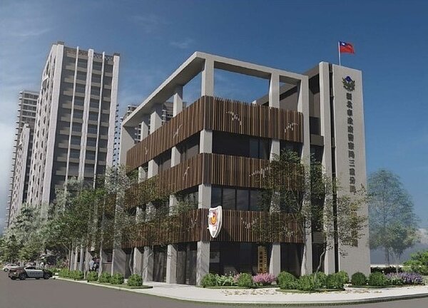 公益設施警察局立面圖。圖/新北市政府都市更新處提供