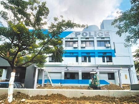 小港分局漢民派出所將搬遷至社教館童軍中心,目前整建進度為9成6。(洪靖宜攝)