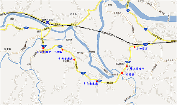 2023貢寮海洋音樂祭台2丙線接駁專車路線圖。圖/新北市府提供