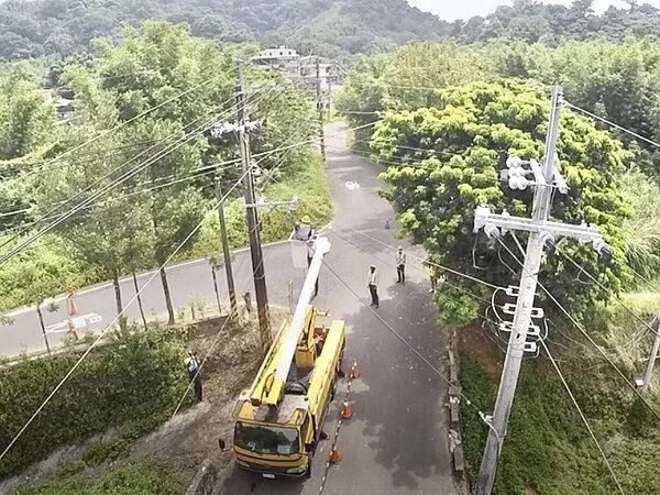 一旦新竹發生強震災害,台電將立即出動搶修人員執行故障區間隔離。圖/台電新竹區處提供