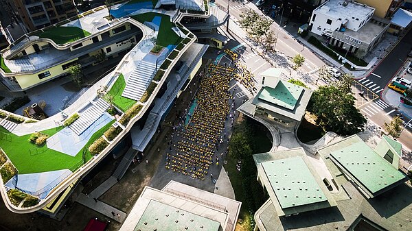 關埔國小地下室上浮,竹市設置水位即時監測系統。圖/新竹市教育處提供