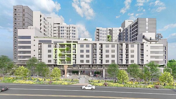 國安好宅正面模擬圖。圖/台中市住宅處提供