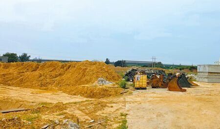 桃園航空城計畫因要使用大量土方,桃市府預計下月開放引進民間土方。(蔡依珍攝)
