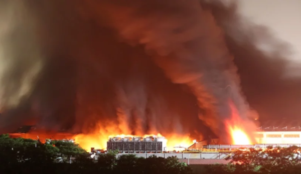 明揚科技公司大火造成嚴重傷亡。聯合報資料照片