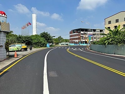 中山路二段完工。圖/台中市水利局提供