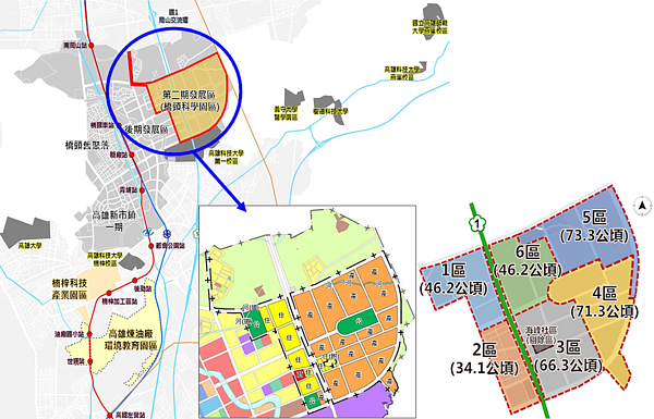 高雄橋頭科學園區。圖／國土管理署提供