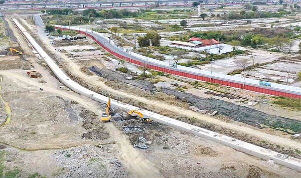 新泰塭仔圳市地重劃案將在今年年底有初步的成果,有助分散新莊中正路車流。(新北市政府地政局提供/呂健豪新北傳真)