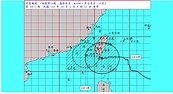 小犬颱風中心「掠」過恆春　兩區壓力爆棚