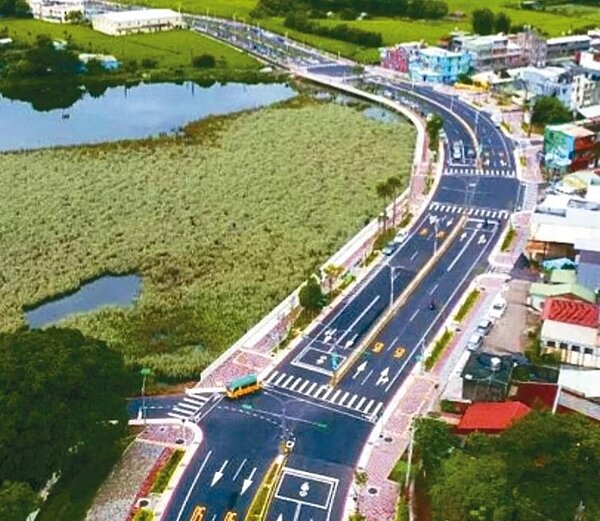 中壢區龍岡都市計畫龍慈路拓寬現況。圖/桃園市政府工務局提供