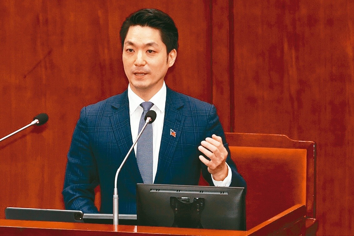 台北市長蔣萬安赴議會施政報告。記者黃義書／攝影 