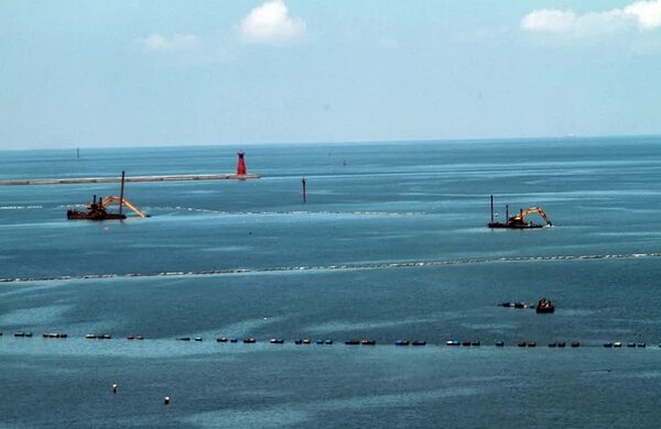 台北港填海造陸。圖/聯合報資料照
