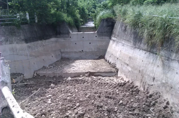 彰化縣有9土石流潛勢溪流,縣政府興建排洪道引水。圖/縣政府提供