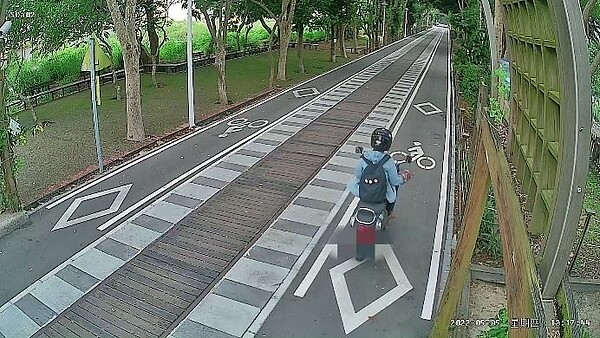 機動車輛違規闖入舉發畫面。圖/觀光新聞處提供