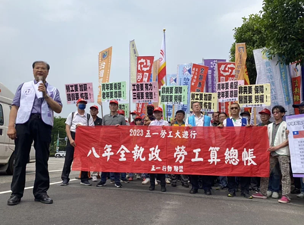 五一行動聯盟今年恢復五一勞動節遊行，預計將有4000名勞工上街頭。聯合報資料照片