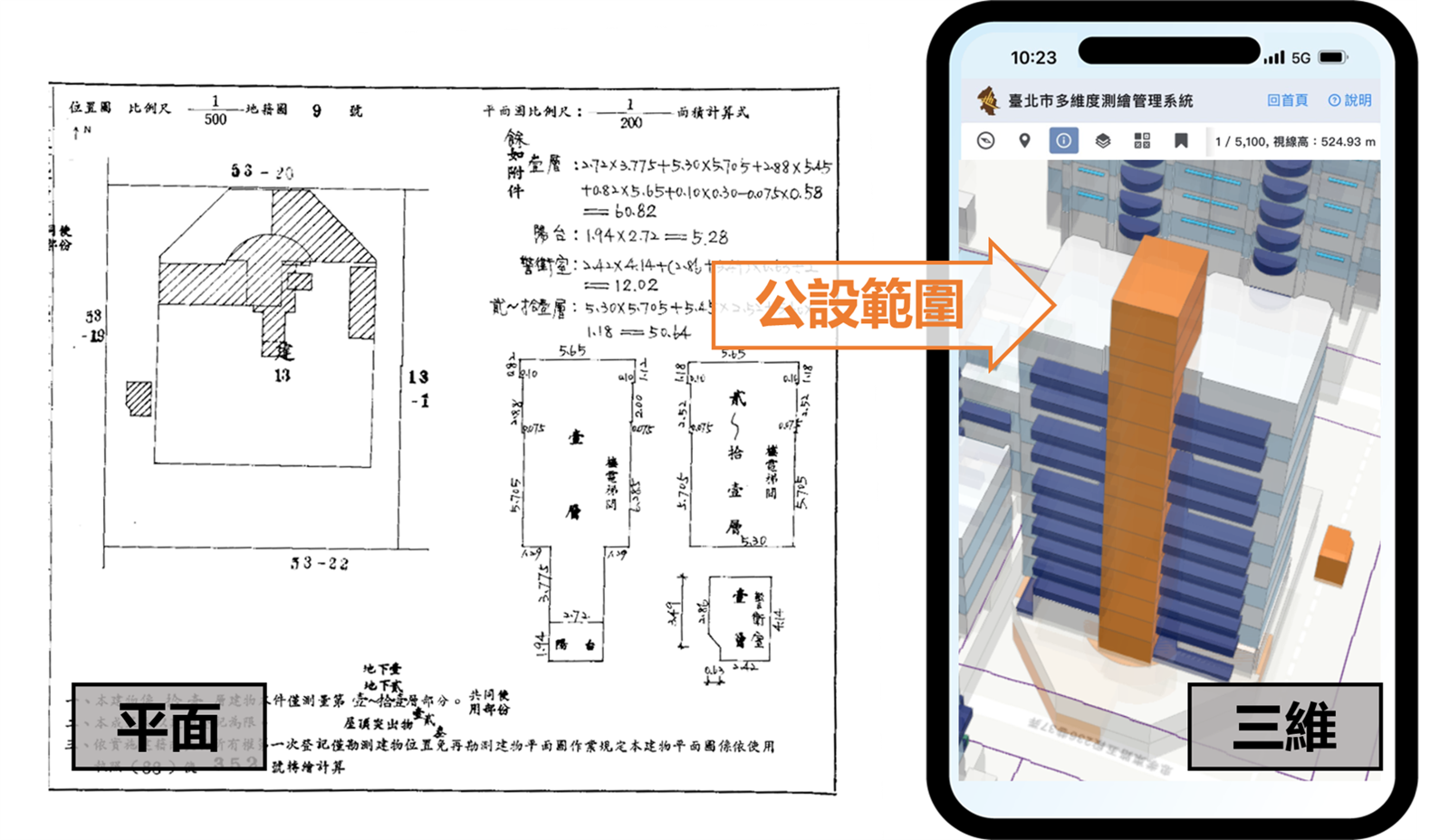 「台北市多維度測繪管理系統」正式上線。圖／台北市地政局提供