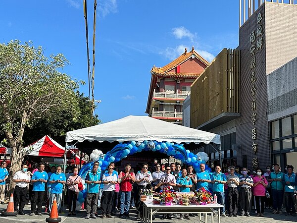 屏東縣車城鄉福安市場今日舉行落成啟用典禮。