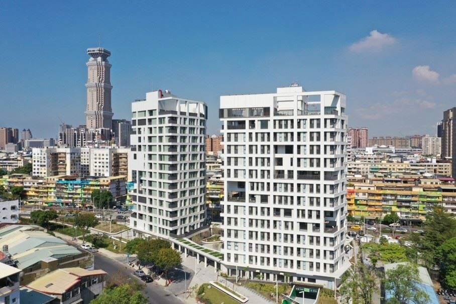 凱旋青樹社會住宅3戶店舖及4樓1戶集合住宅空間即日起進行招租。圖/高雄市都發局提供