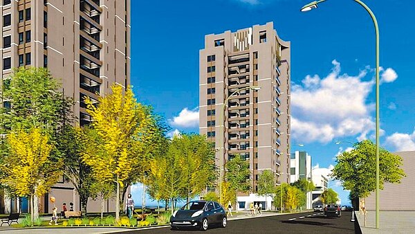 高雄大林蒲遷村案延宕多年,將展開遷村方案選擇調查。圖為安置住宅模擬圖。(高市府提供/柯宗緯高雄傳真)