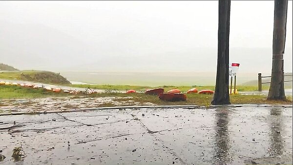 曾文水庫集水區7日降雨。（南水局提供／程炳璋台南傳真）