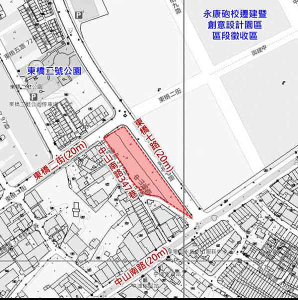 永康區「橋北安居」社會住宅基地。圖/取自台南公宅網站