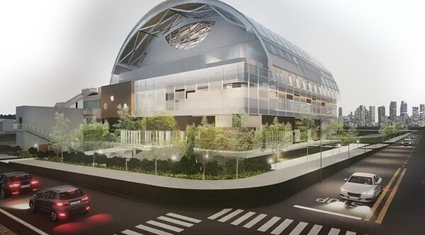 台中市烏日全民運動館昨天開工,將成為烏日新地標。示意圖/台中市府提供