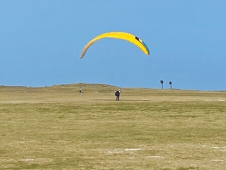 
南寮國際風箏賽場已完成檢討報告，表層土層整理的第1階段改善工作也完成，現場清除費用則要向施工時遺留廢棄物的施工廠商追究。（陳育賢攝）
