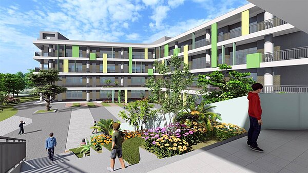 新建校舍模擬圖。圖/教育局提供