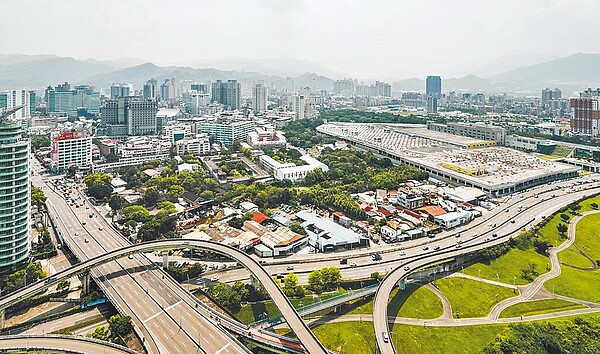 新北市新店十四張區段徵收B單元空拍照片。(新北市城鄉局提供/王揚傑新北傳真)