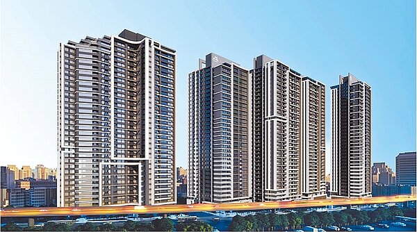 永和大陳社區單元6、7更新後外觀設計示意圖。(漢皇集團提供)