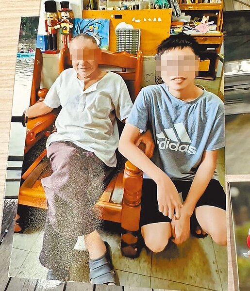 18歲賴姓高三生(右),先前獲「父親」(左)贈與多筆不動產,父親4月底過世,5月3日剛辦告別式,未料賴男4日即與夏姓男子外出登記同婚,2小時後,賴男卻在夏男住處墜樓身亡,引發家屬質疑賴男死因不單純。圖/家屬提供