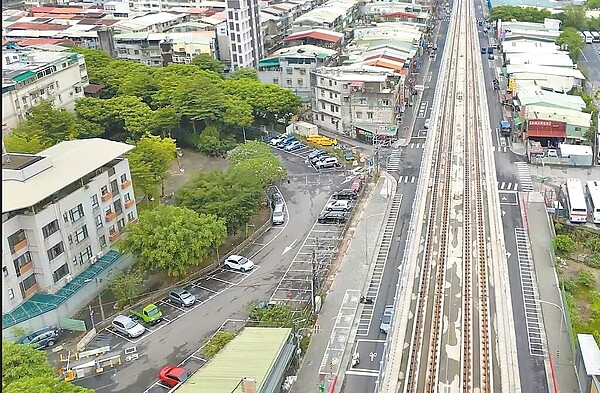 新店安和路一段社宅用地現況。（新北市城鄉局提供／葉德正新北傳真）