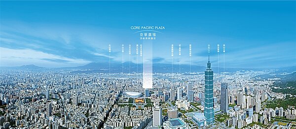 京華廣場頂級商辦園區位居信義計畫區北延精華地段。圖/威京集團提供