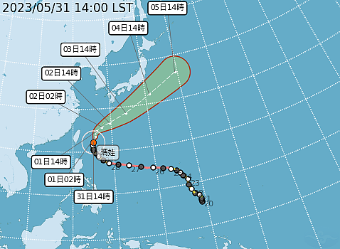 氣象局稍早公布今日17時30分將解除海警。圖/氣象局提供