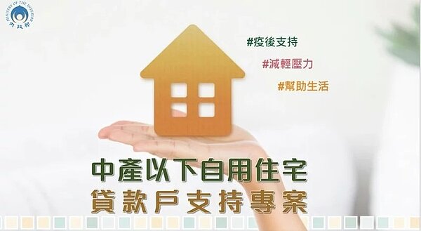 內政部「中產以下自用住宅貸款戶支持專案」於1日上午9時開始受理線上申請,經審查符合資格後,最快7月可領到3萬元。圖/取自內政部官網