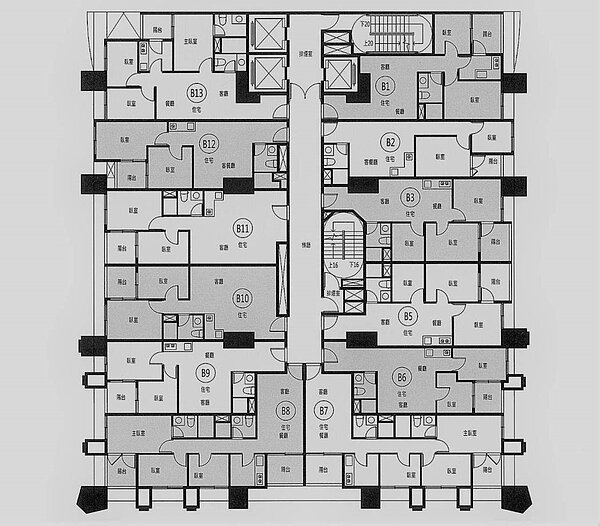 B7戶格局像手槍。(住展提供)