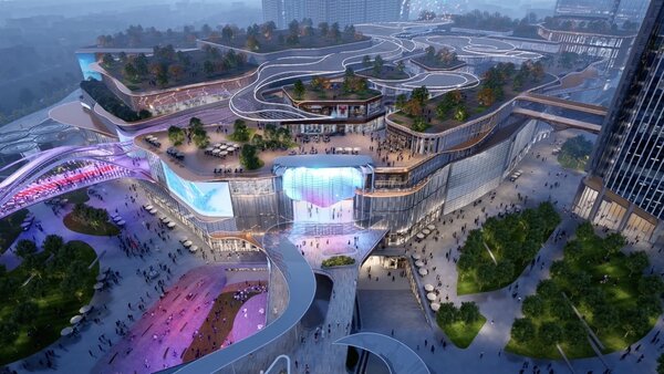 臺中高鐵娛樂購物城將力拼今年動工、2026年開幕，年營業額上看350億元。圖／台中市政府提供