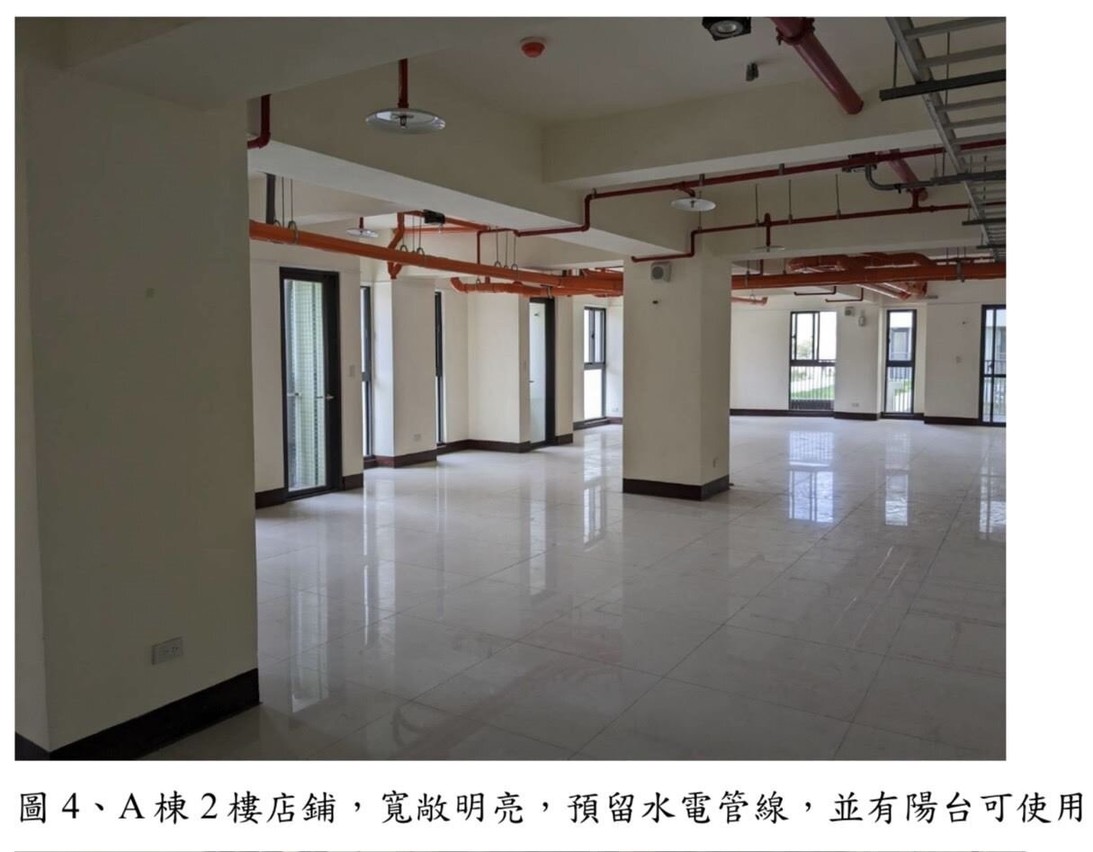 凱旋青樹社宅本次招租2樓店舖。圖/高雄市都發局提供