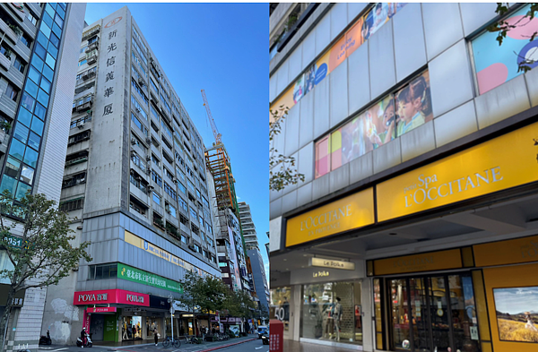 台北市信義路二段、永康商圈的「新光信義華廈」。圖/世邦魏理仕提供