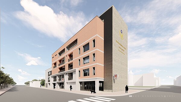 新北市府取得回饋機關1 市府取得回饋機關用地,將新建土城廣福派出所複合健身中心服務市民。圖/新北市府提供