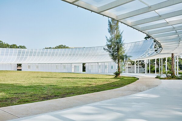 台中花博遊客中心是林柏陽及事務所早期打造的公共空間。圖片提供/林柏陽