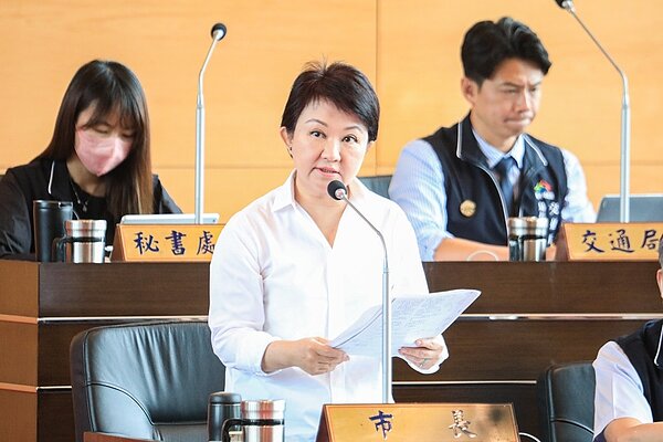 關於台中市社會住宅進度,市長盧秀燕表示,進度超前。圖/台中市府提供