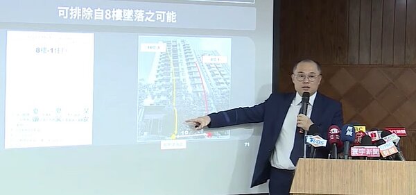 台中地檢署襄閱主任檢察官詹常輝表示,賴姓高中生實際墜樓地點確定是在10樓。圖/翻攝畫面