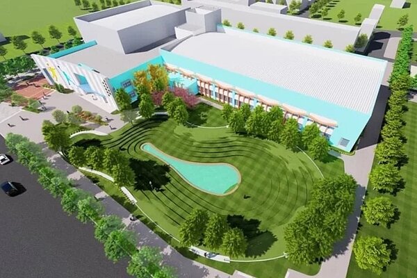 嘉義市西區全民運動館基地選址在西區劉厝里,將結合周邊的228紀念公園,形成一個運動與休閒的廊帶。圖/嘉義市政府提供