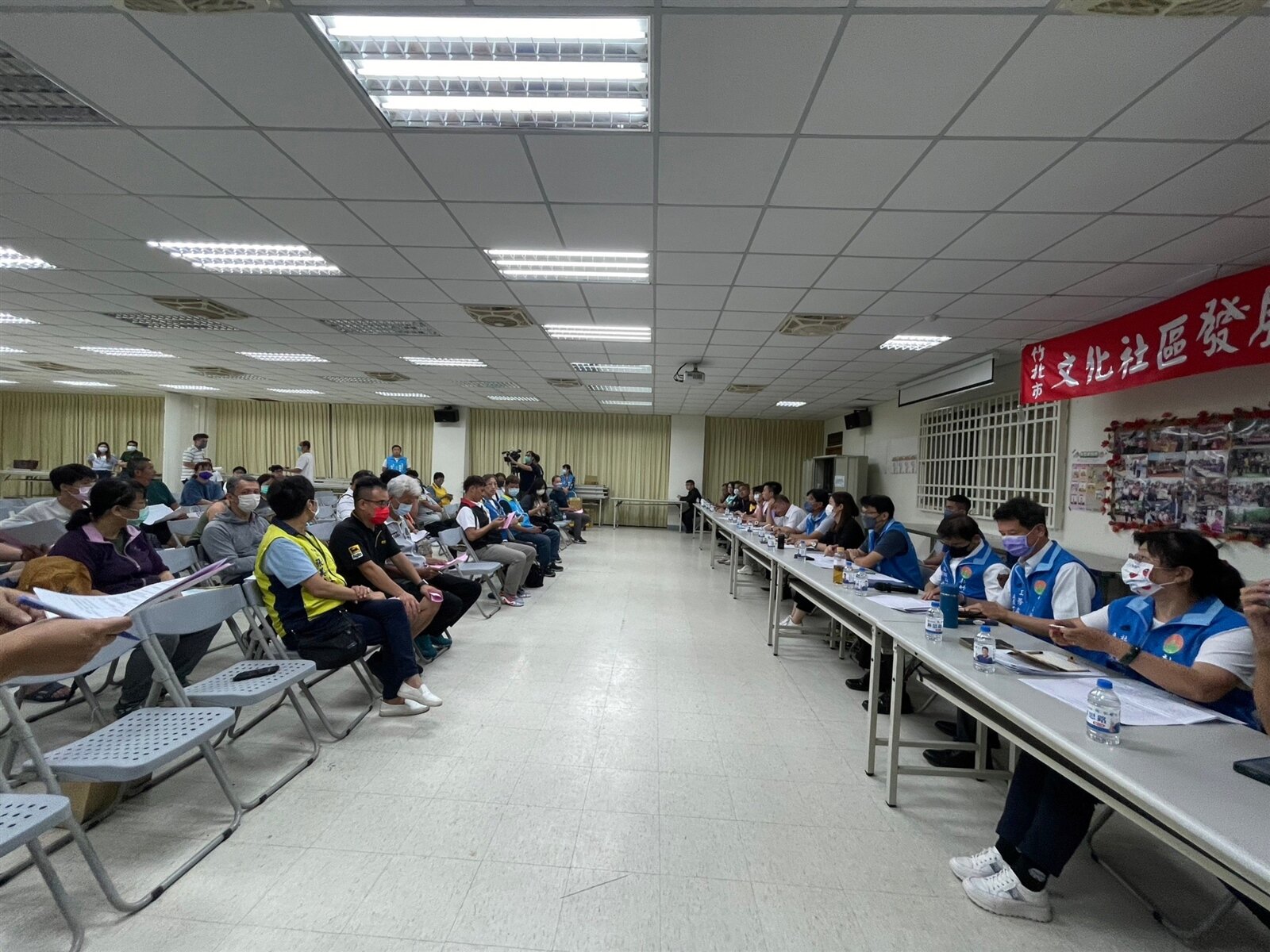 新竹縣政府今天晚間舉辦氣爆受災社區第二次協調說明會。記者黃羿馨/攝影