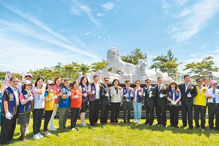 雲林縣首座獅子紀念公園竣工，配合斗南鎮小東市地重劃區創造新興生活圈。（張朝欣攝）